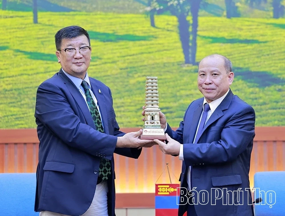 Chairman of the Provincial Peoples Council Bui Duc Hinh Receives Mongolian Ambassador to Vietnam