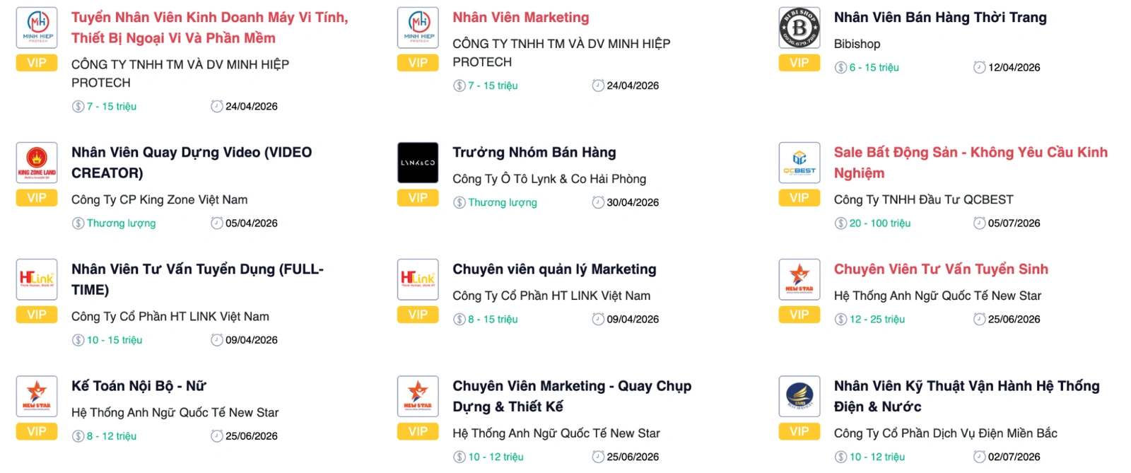 Vieclamhaiphong.edu.vn nền tảng tuyển dụng Hải Phòng được doanh nghiệp tin dùng