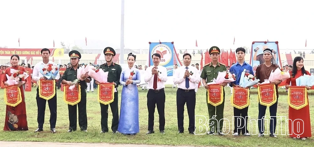 Khai mạc Đại hội Thể dục thể thao xã Lập Thạch lần thứ nhất năm 2026