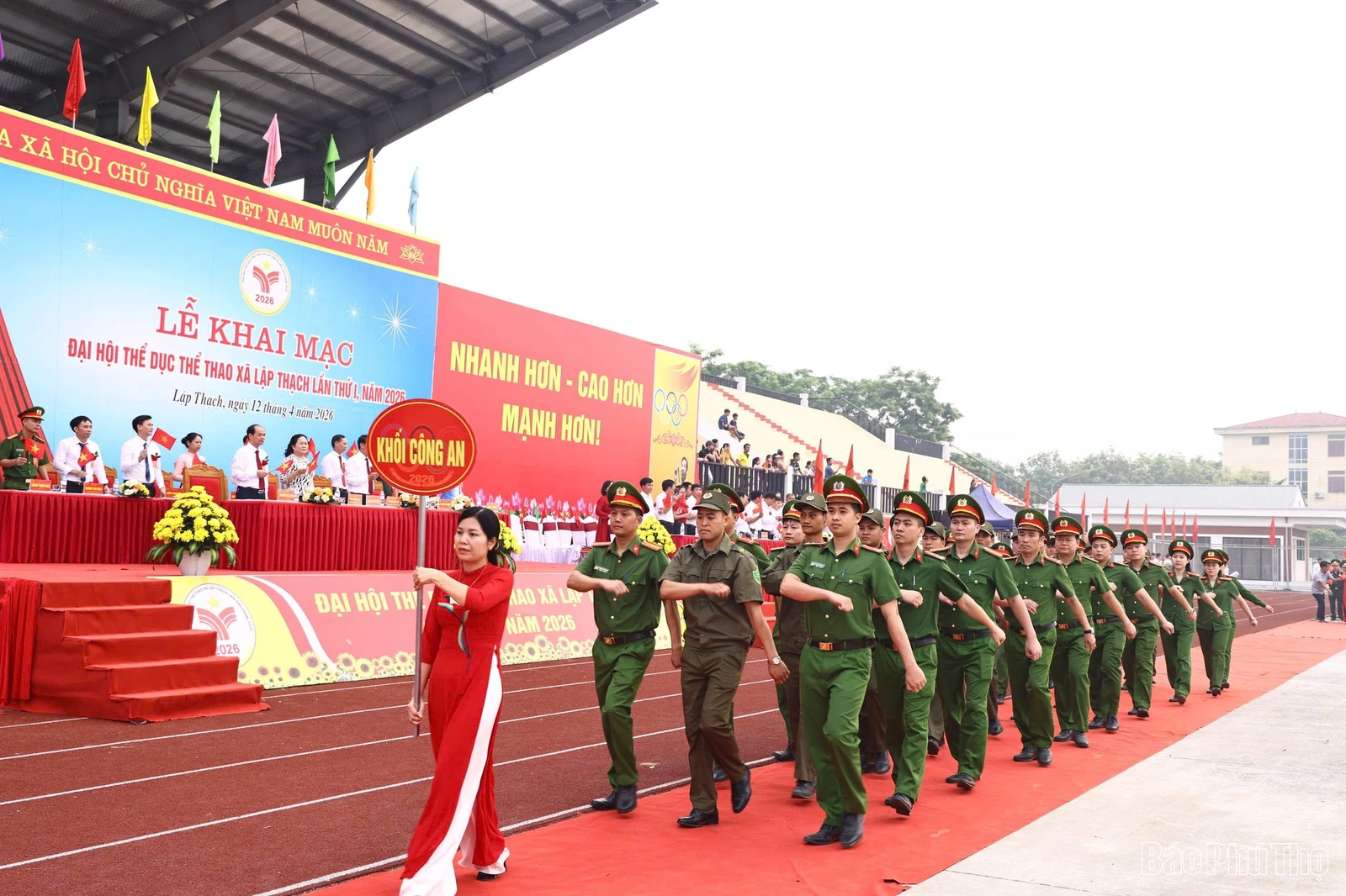 Khai mạc Đại hội Thể dục thể thao xã Lập Thạch lần thứ nhất năm 2026