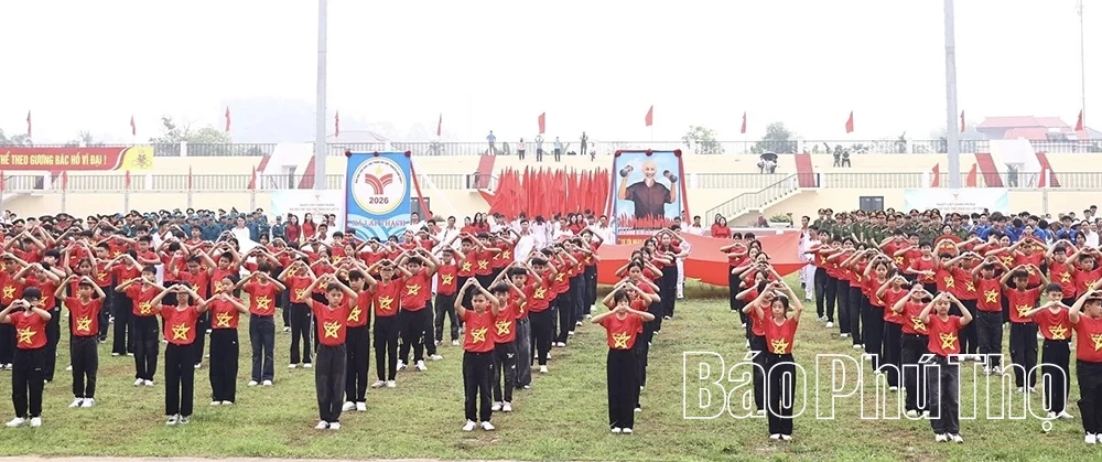 Khai mạc Đại hội Thể dục thể thao xã Lập Thạch lần thứ nhất năm 2026