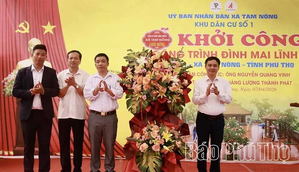 Khởi công công trình đình Mai Lĩnh, xã Tam Nông