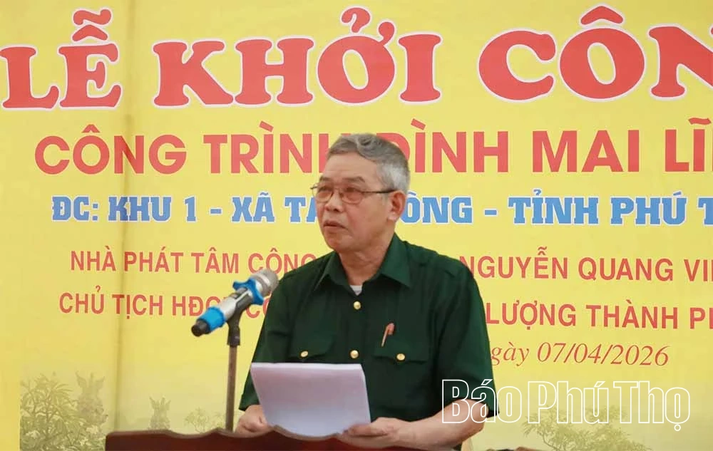 Khởi công công trình đình Mai Lĩnh, xã Tam Nông