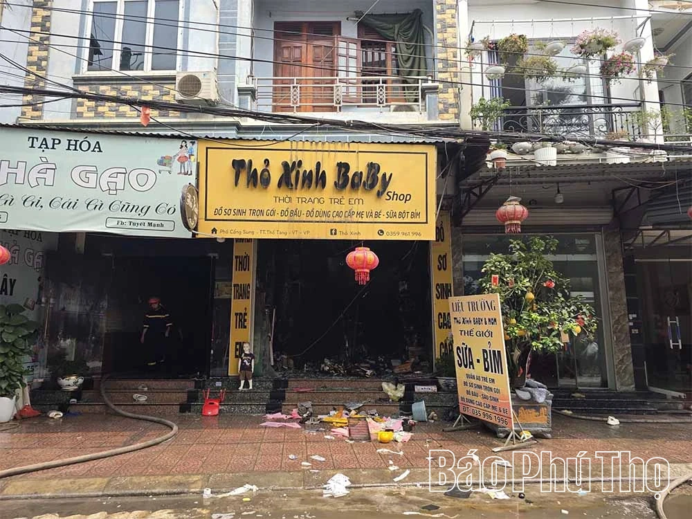 Cháy nhà dân tại Thổ Tang - Cảnh báo PCCC mùa nắng nóng