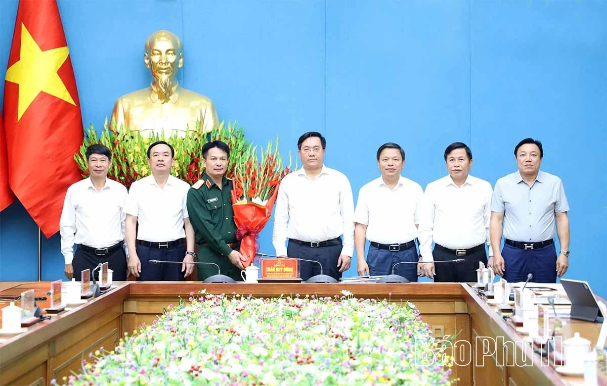 UBND tỉnh chia tay Thiếu tướng Nguyễn Đình Cương nhận nhiệm vụ mới