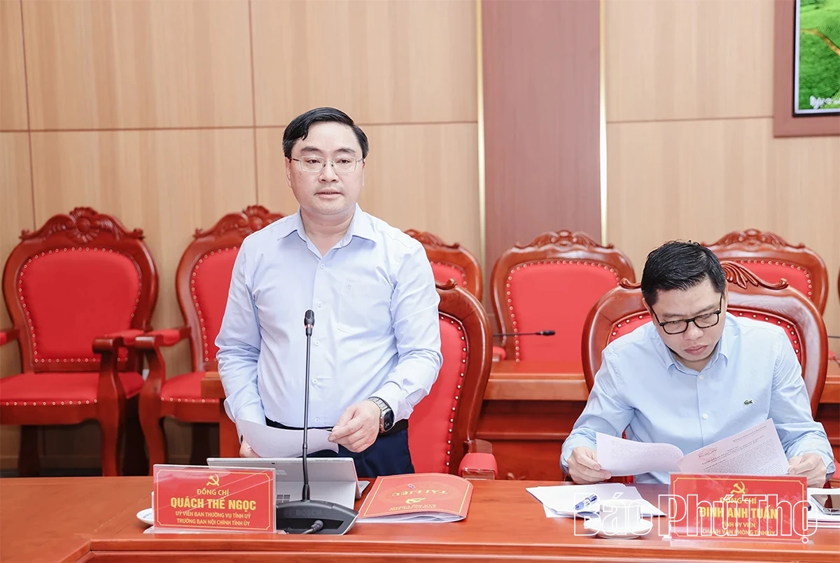 Triển khai công tác nội chính quý II năm 2026