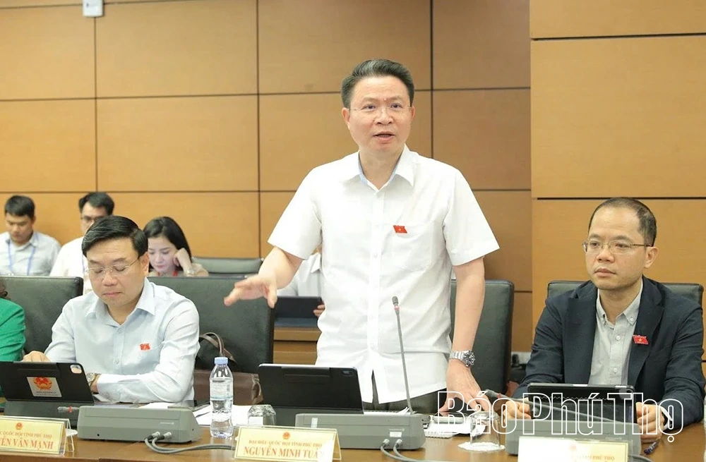 Đại biểu Quốc hội tỉnh Phú Thọ thảo luận một số dự án luật và tình hình phát triển kinh tế - xã hội