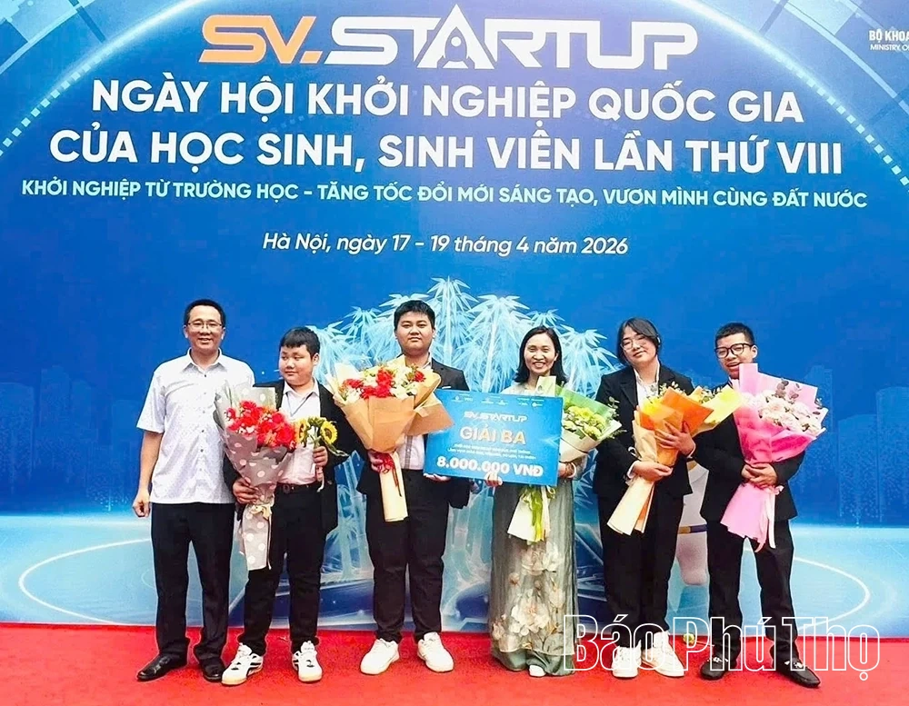 Phú Thọ giành 1 giải Nhất và 1 giải Ba tại Cuộc thi “Học sinh, sinh viên với ý tưởng khởi nghiệp”