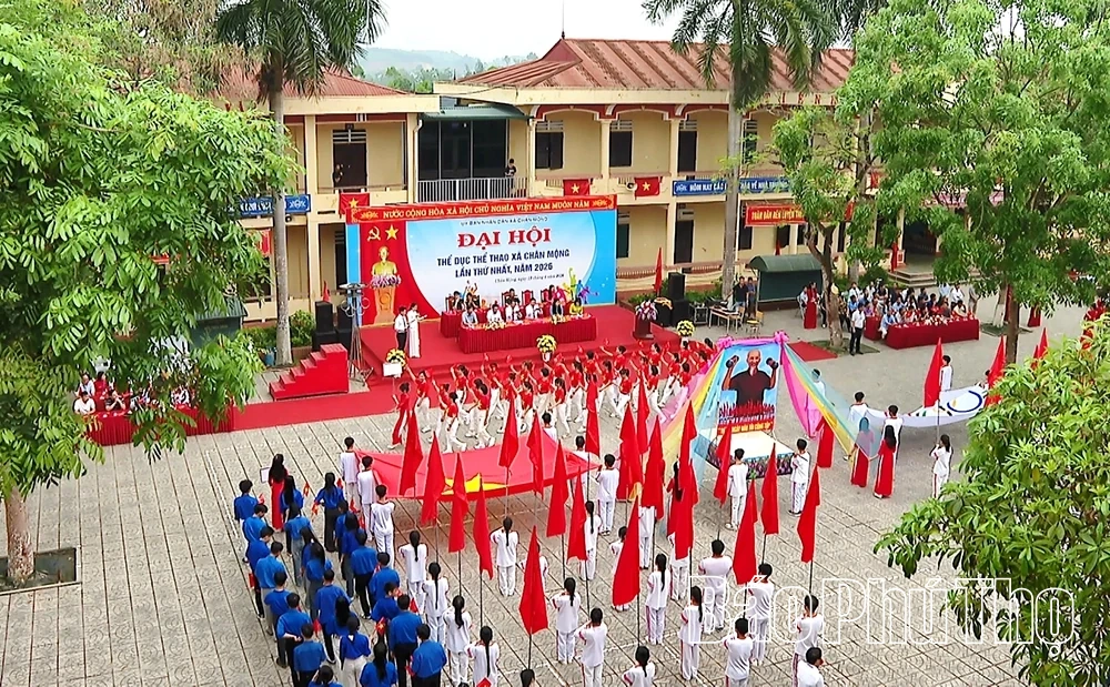 Khai mạc Đại hội Thể dục thể thao xã Chân Mộng lần thứ I