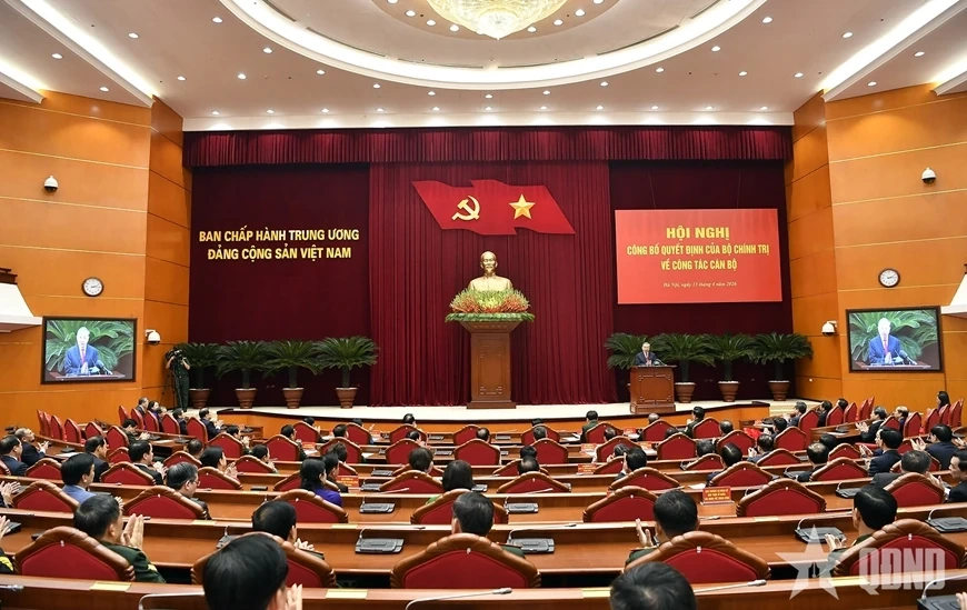 Tổng Bí thư, Chủ tịch nước Tô Lâm chủ trì Hội nghị công bố Quyết định của Bộ Chính trị về công tác cán bộ