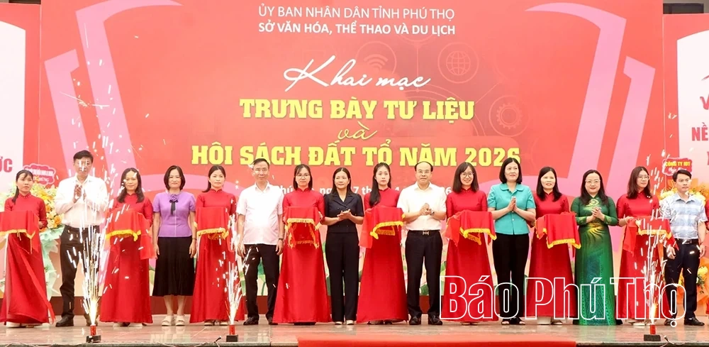 Khai mạc Trưng bày tư liệu và Hội sách Đất Tổ năm 2026