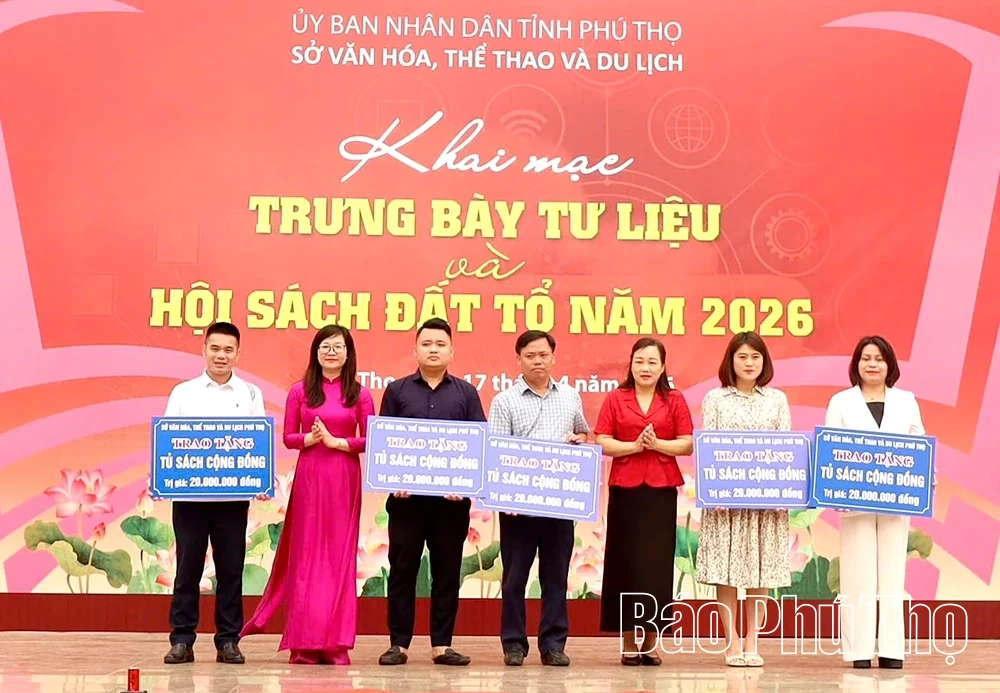 Khai mạc Trưng bày tư liệu và Hội sách Đất Tổ năm 2026
