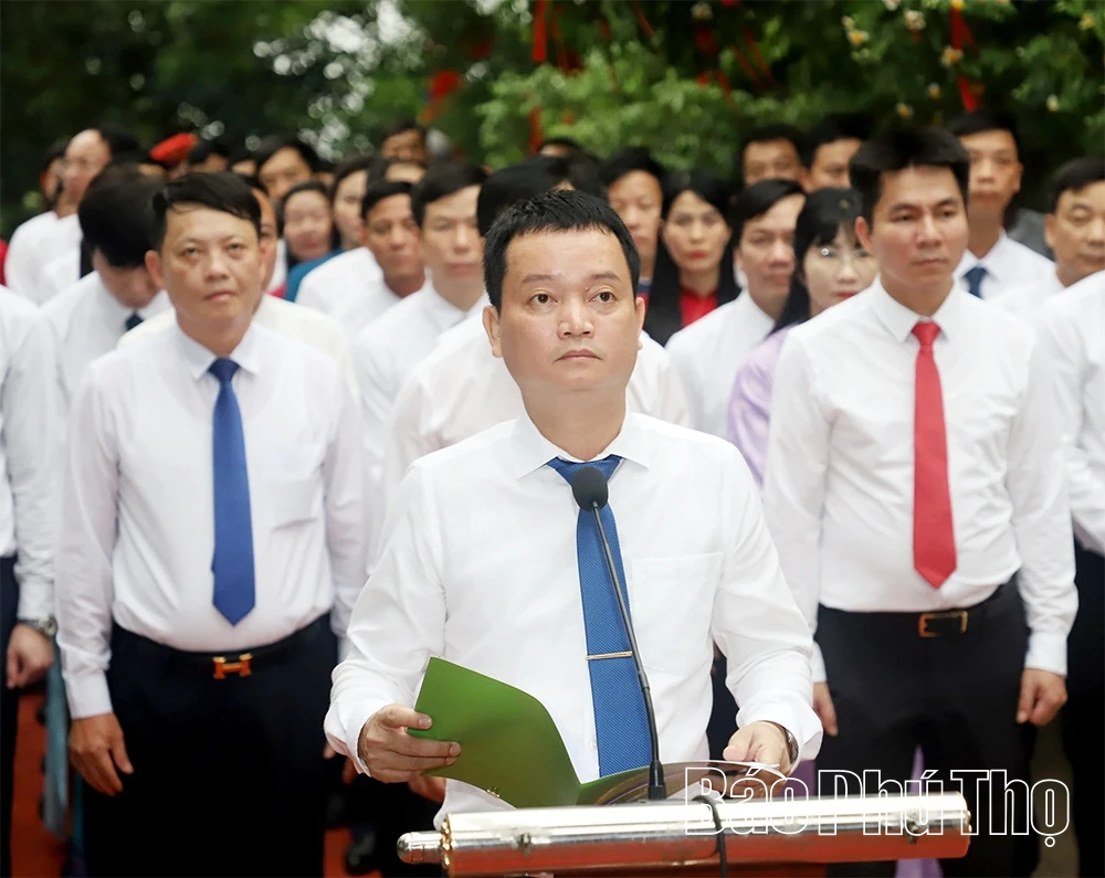 Các xã cụm số 7 dâng hương tưởng niệm các Vua Hùng