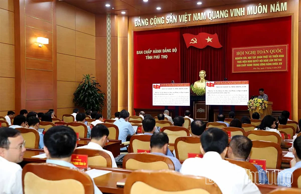 Tỉnh ủy Phú Thọ nghiên cứu, học tập, quán triệt và triển khai thực hiện Nghị quyết Hội nghị Trung ương lần thứ Hai, khóa XIV