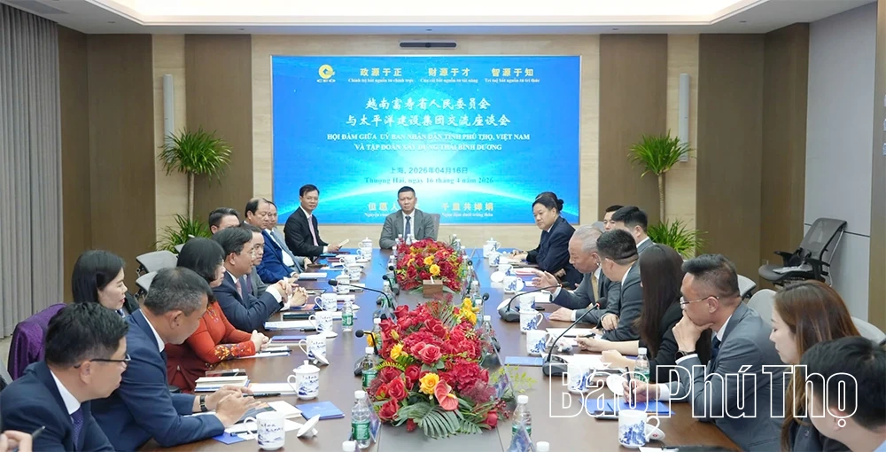 Phú Thọ xúc tiến đầu tư với các doanh nghiệp tại Thượng Hải (Trung Quốc)