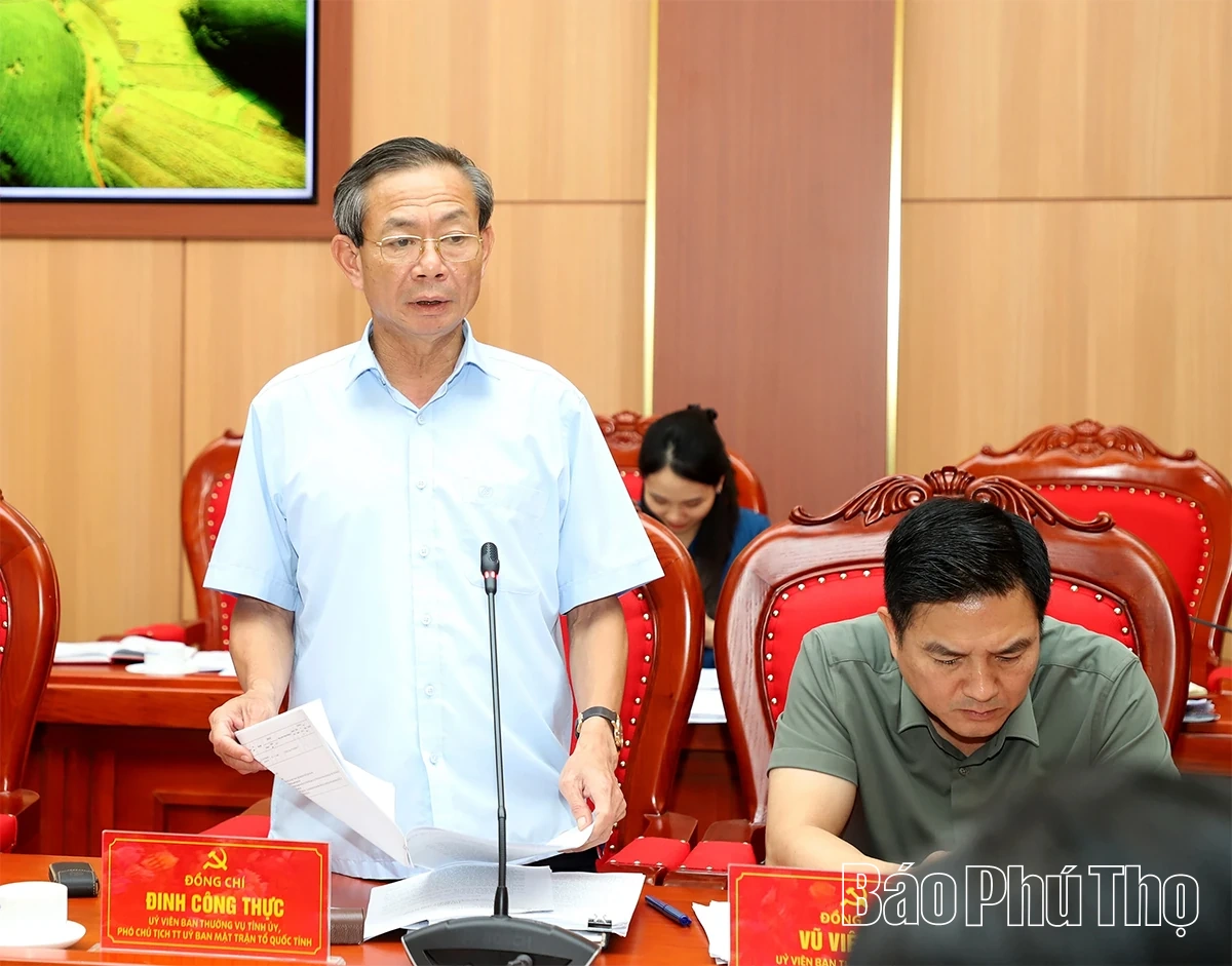 Ban Thường vụ Tỉnh ủy cho ý kiến tổ chức Đại hội các Hội quần chúng do Đảng và Nhà nước giao nhiệm vụ