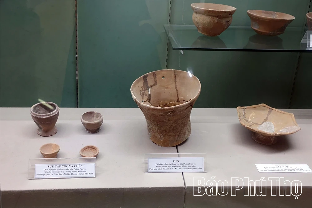 Trưng bày hơn 500 tài liệu, hiện vật tiêu biểu thời đại Hùng Vương