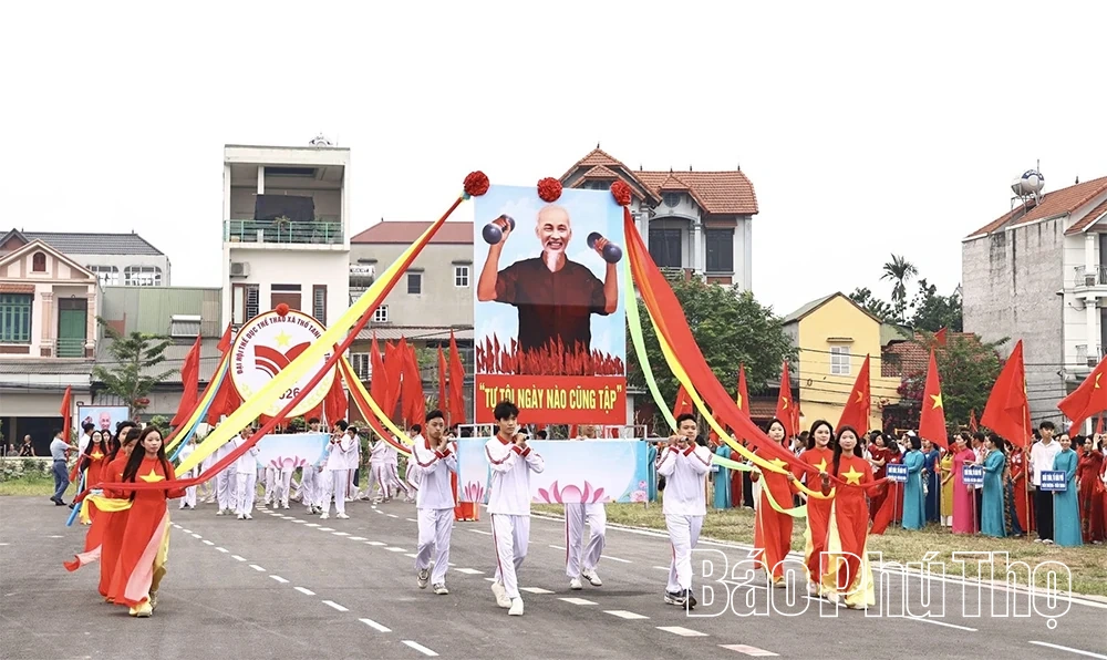 Xã Thổ Tang khai mạc Đại hội Thể dục, thể thao lần thứ I, năm 2026