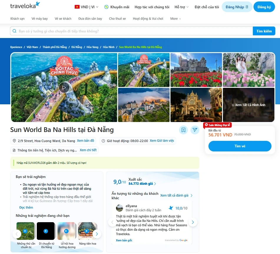 Khám phá các khu vui chơi giải trí thuộc hệ thống Sun World