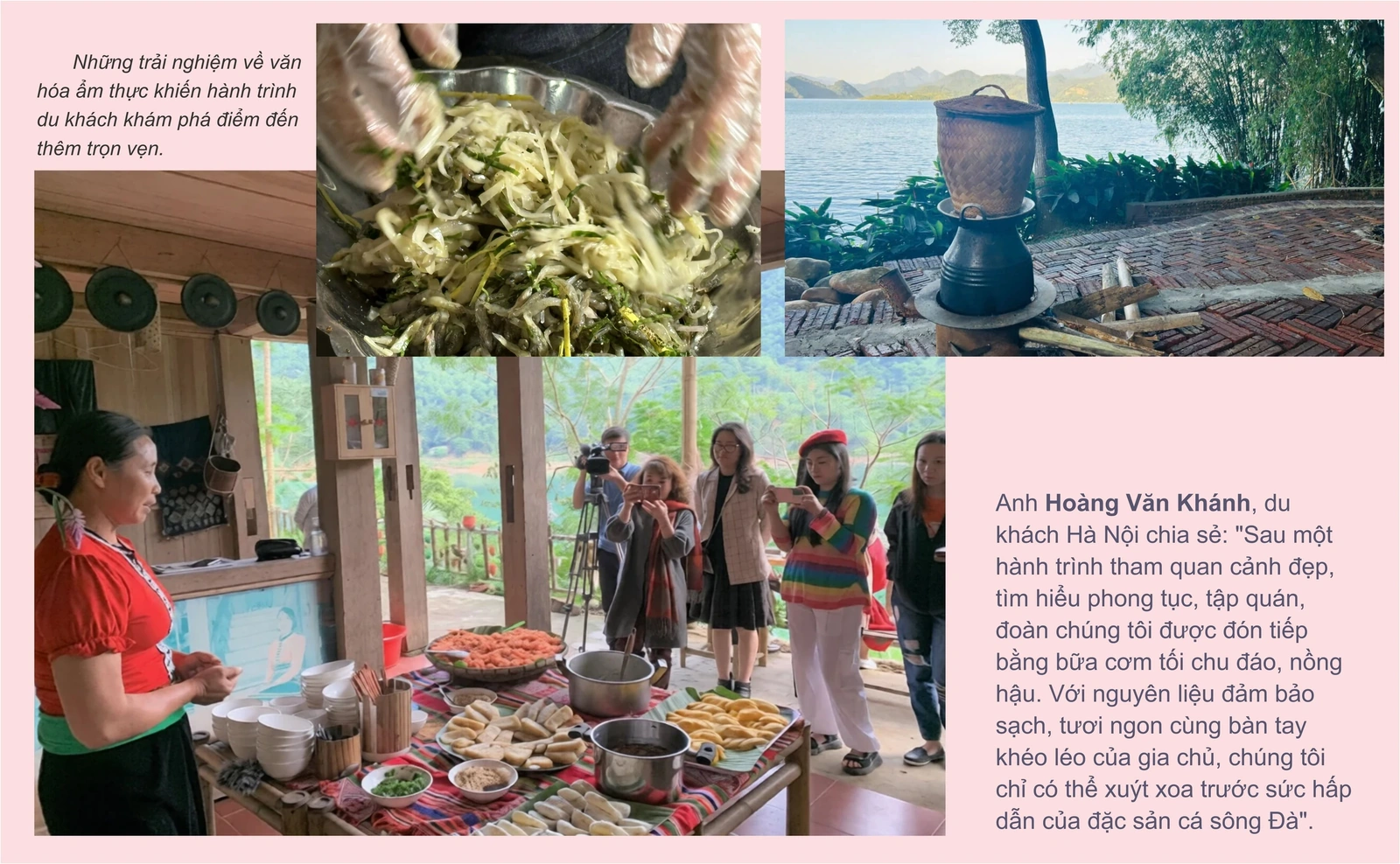 Hấp dẫn ẩm thực vùng hồ Hòa Bình