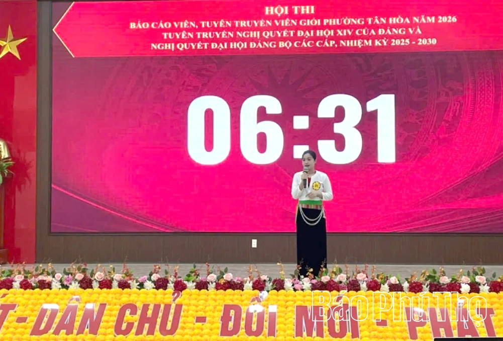 Hội thi Báo cáo viên, tuyên truyền viên giỏi phường Tân Hòa