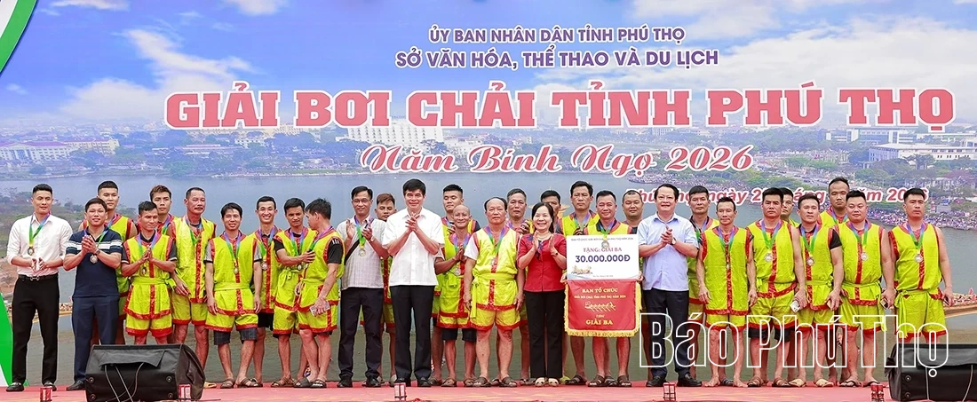 Đội chải xã Tiên Lương giành Giải Nhất tại Giải Bơi chải tỉnh năm Bính Ngọ 2026