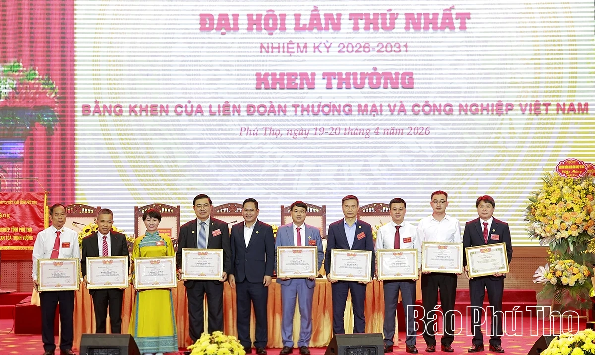 Đại hội Hiệp hội Doanh nghiệp tỉnh Phú Thọ lần thứ Nhất, nhiệm kỳ 2026-2031