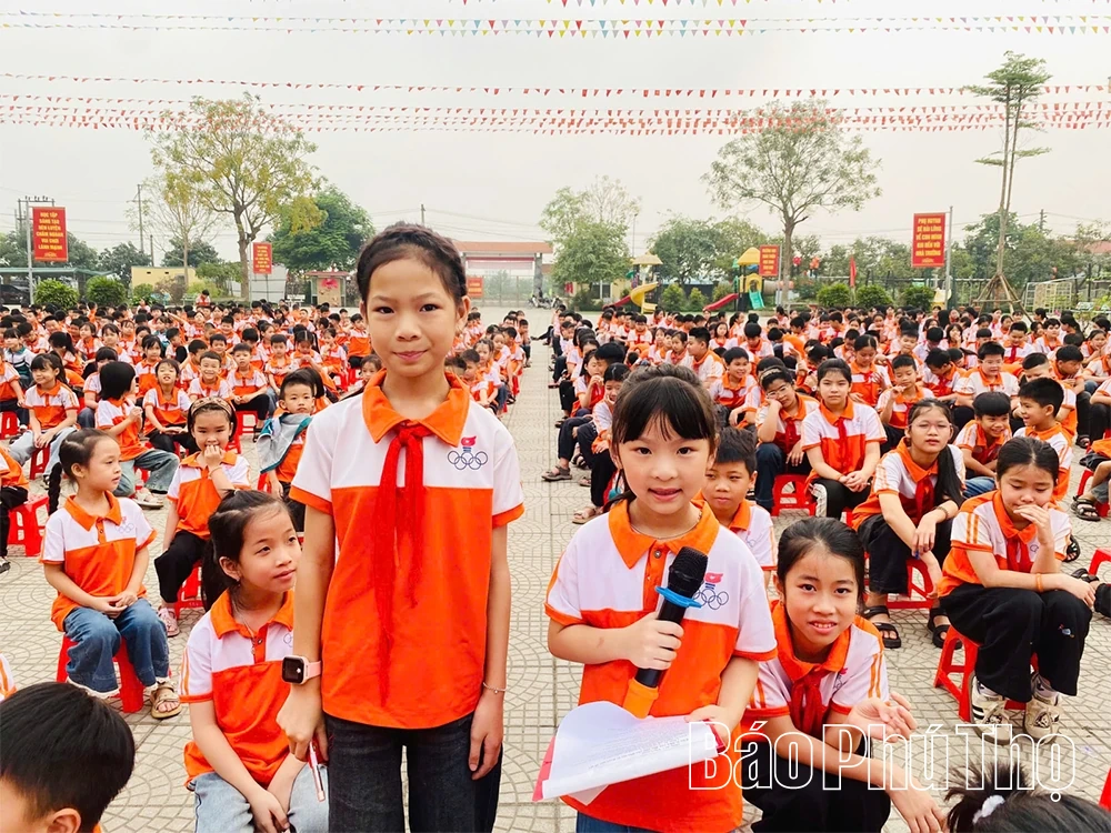 Sôi nổi các hoạt động giáo dục trong trường học hướng về ngày Giỗ Tổ Hùng Vương