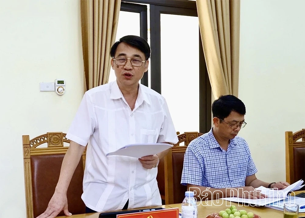 Giám sát 4 chuyên đề đối với Ban Thường vụ Đảng ủy xã Hoàng An