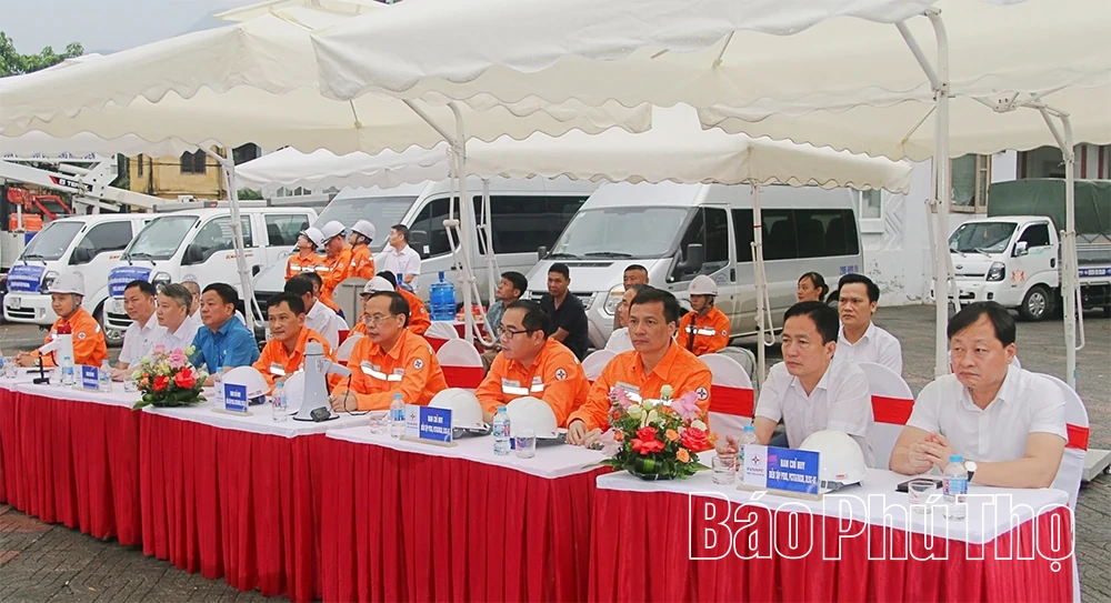 PC Phú Thọ diễn tập phòng thủ dân sự, phòng chống thiên tai và tìm kiếm cứu nạn