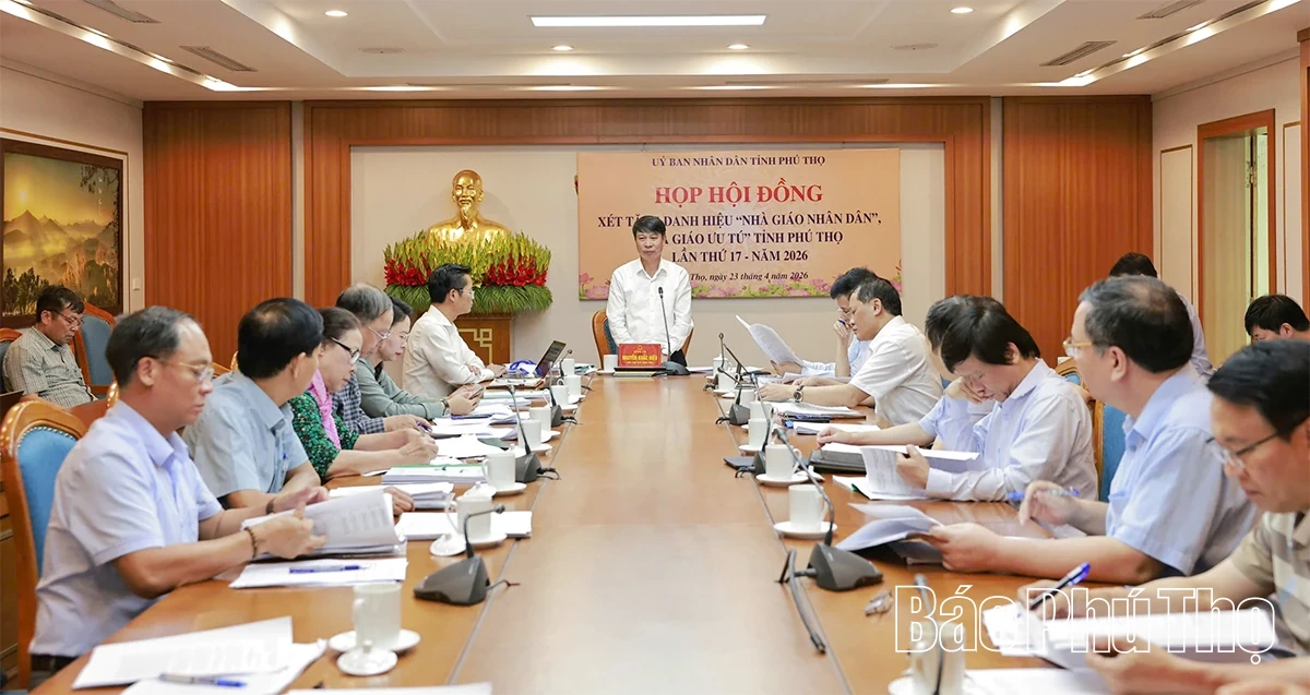 Xét tặng danh hiệu Nhà giáo Nhân dân, Nhà giáo Ưu tú tỉnh Phú Thọ lần thứ 17