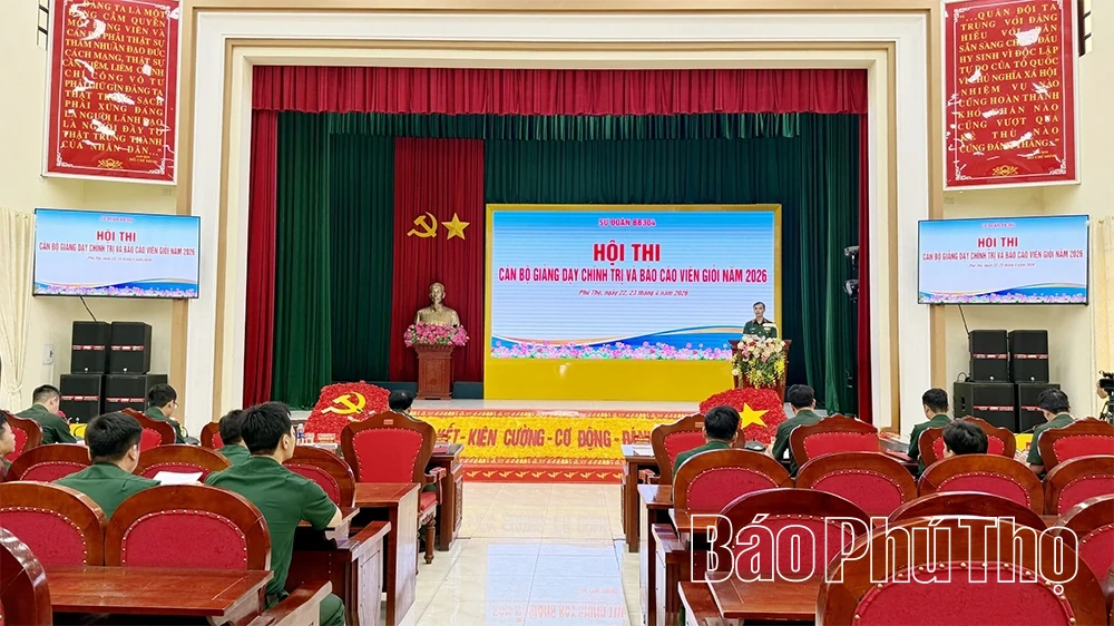 Sư đoàn 304 tổ chức Hội thi cán bộ giảng dạy chính trị và báo cáo viên giỏi năm 2026