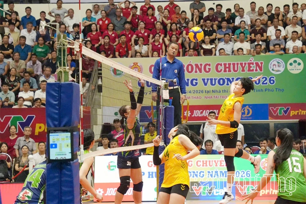 Xác định 2 trận chung kết Giải Bóng chuyền Cúp Hùng Vương 2026