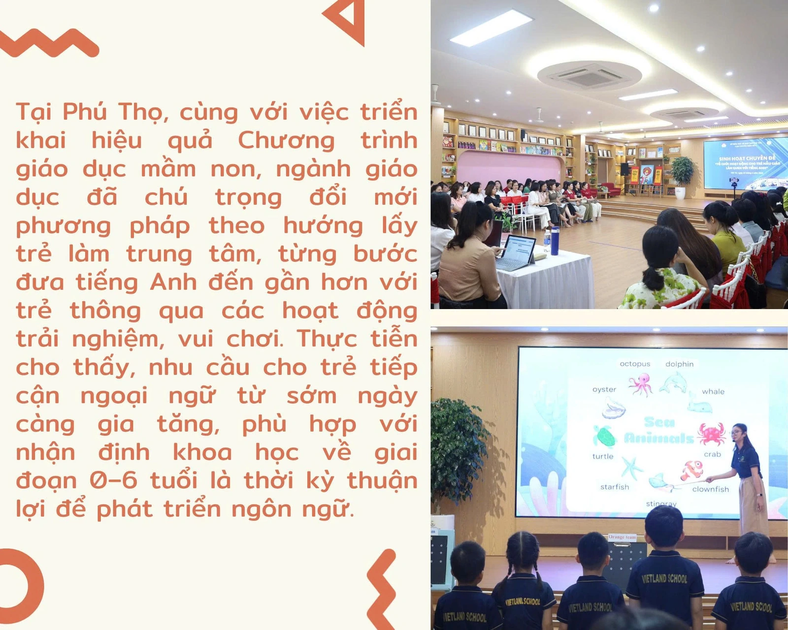 Khơi mở tiếng Anh cho trẻ mầm non