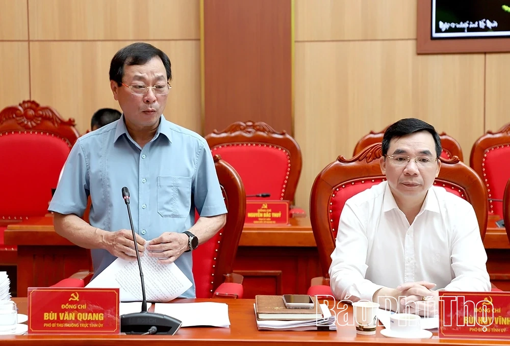 Ban Thường vụ Tỉnh uỷ cho ý kiến vào kế hoạch đầu tư công và nhiều nội dung quan trọng