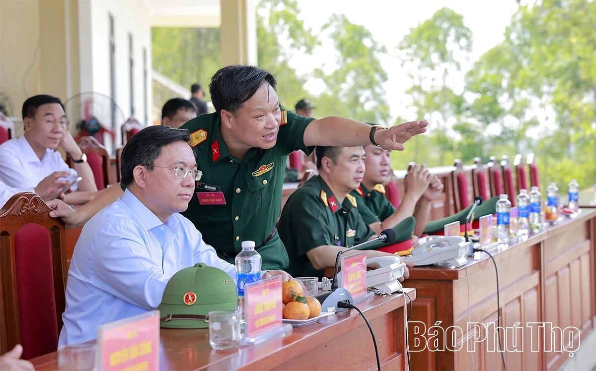 Luyện tập diễn tập tác chiến xã Đồng Lương trong khu vực phòng thủ năm 2026