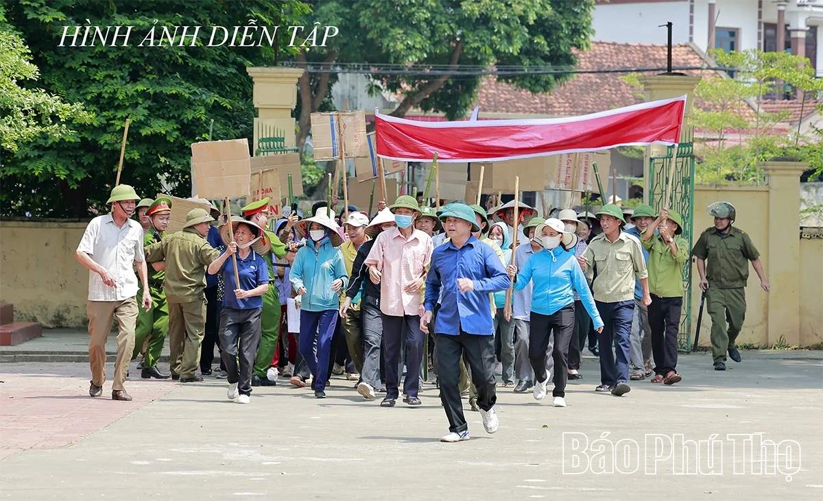 Luyện tập diễn tập tác chiến xã Đồng Lương trong khu vực phòng thủ năm 2026