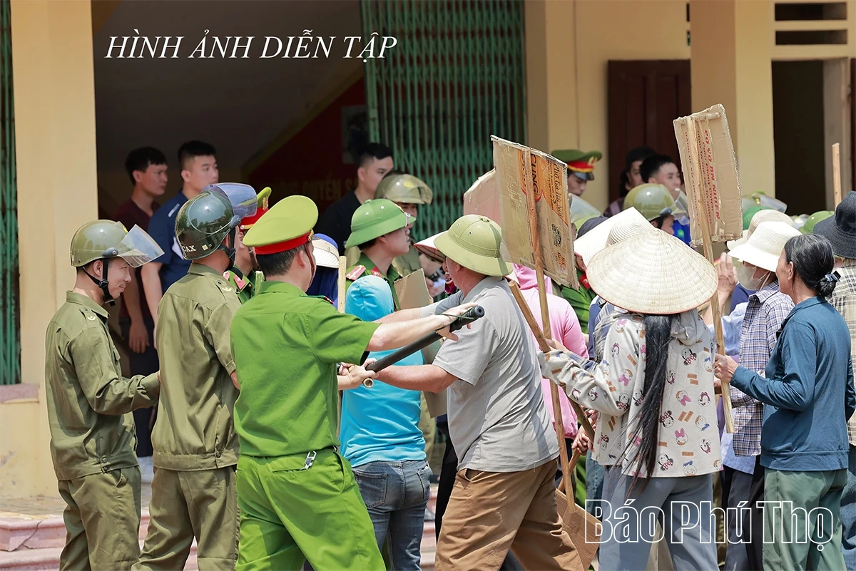 Luyện tập diễn tập tác chiến xã Đồng Lương trong khu vực phòng thủ năm 2026