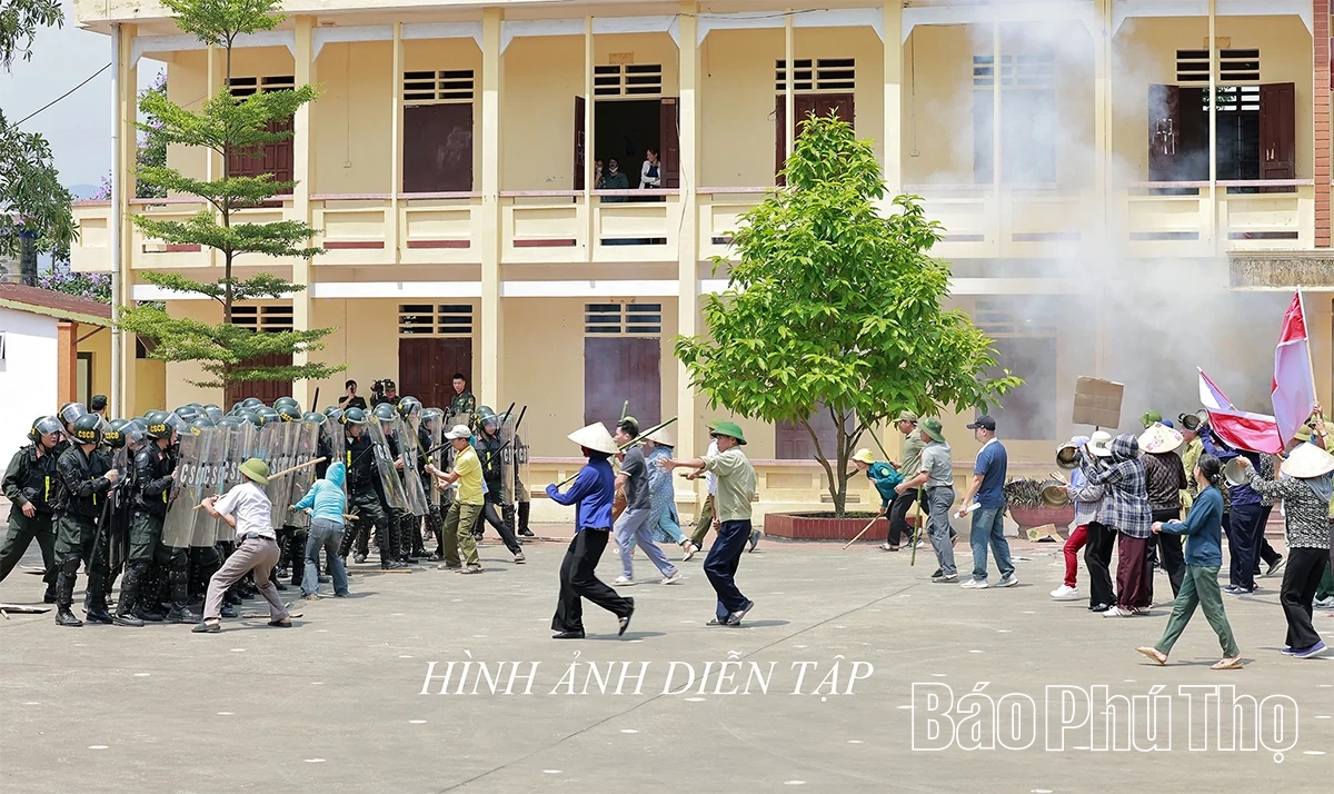 Luyện tập diễn tập tác chiến xã Đồng Lương trong khu vực phòng thủ năm 2026