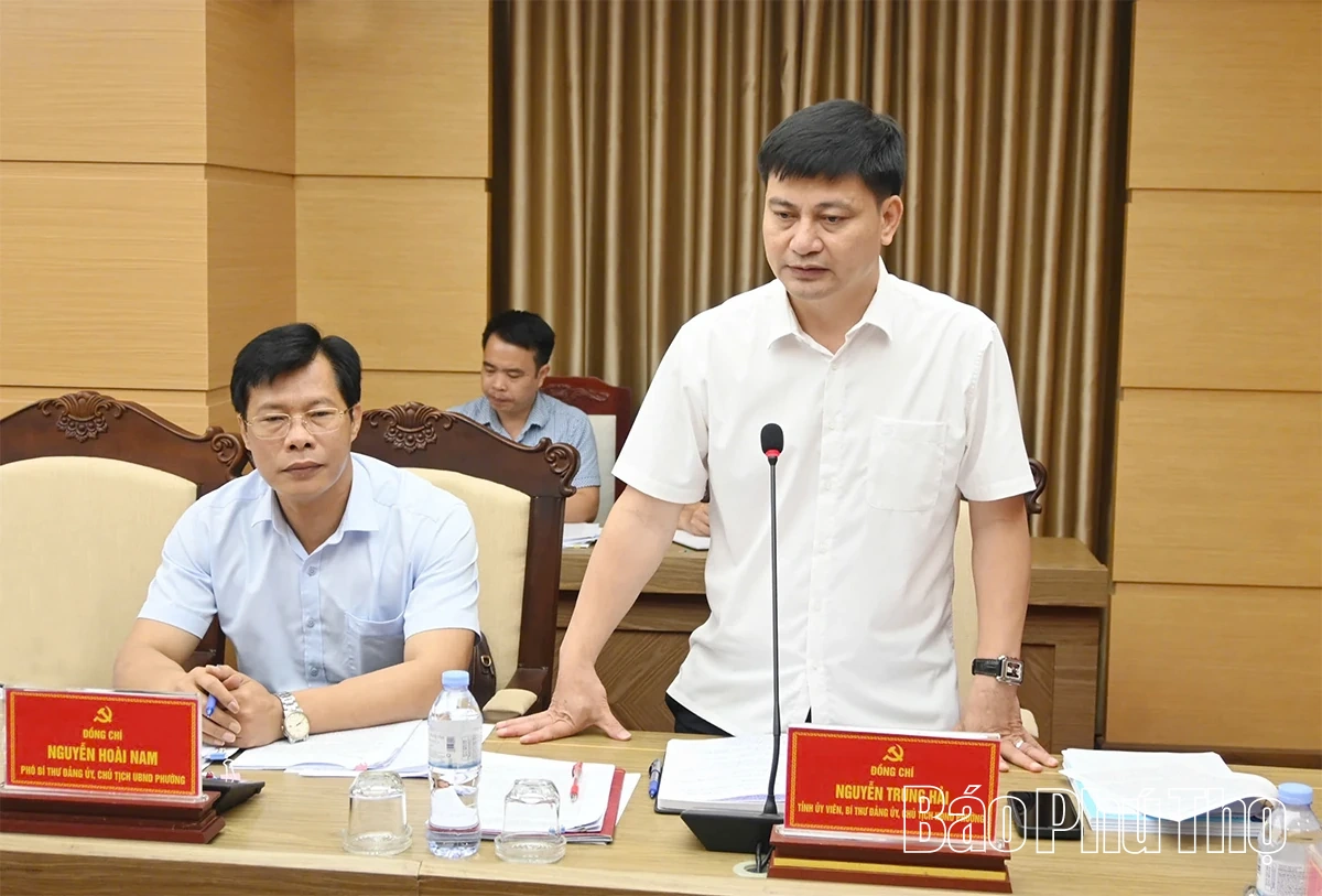 Giám sát đối với Ban Thường vụ Đảng ủy các phường Vĩnh Phúc và Vĩnh Yên