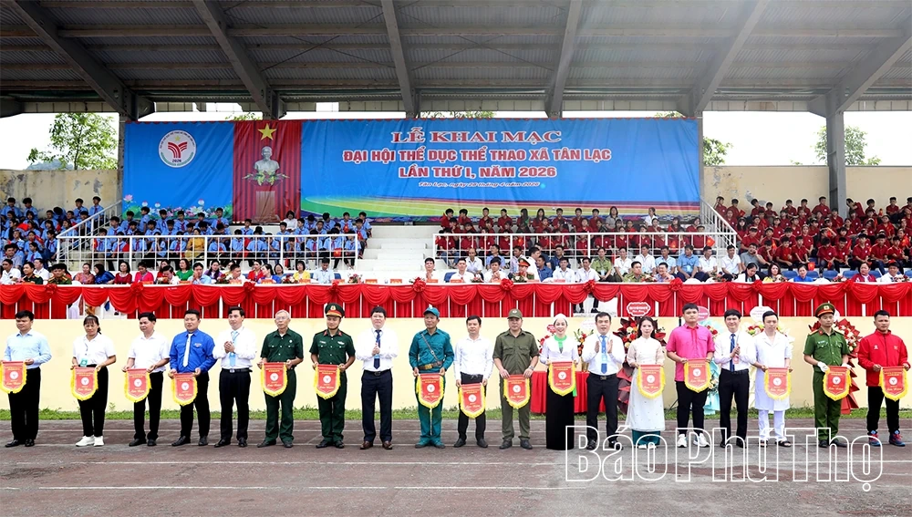 Khai mạc Đại hội Thể dục, thể thao xã Tân Lạc lần thứ I năm 2026