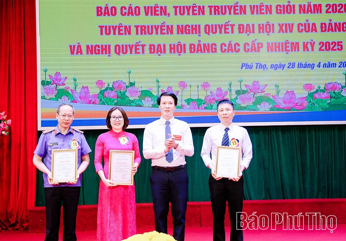 Bế mạc Hội thi Báo cáo viên, Tuyên truyền viên giỏi Đảng bộ các cơ quan Đảng tỉnh năm 2026