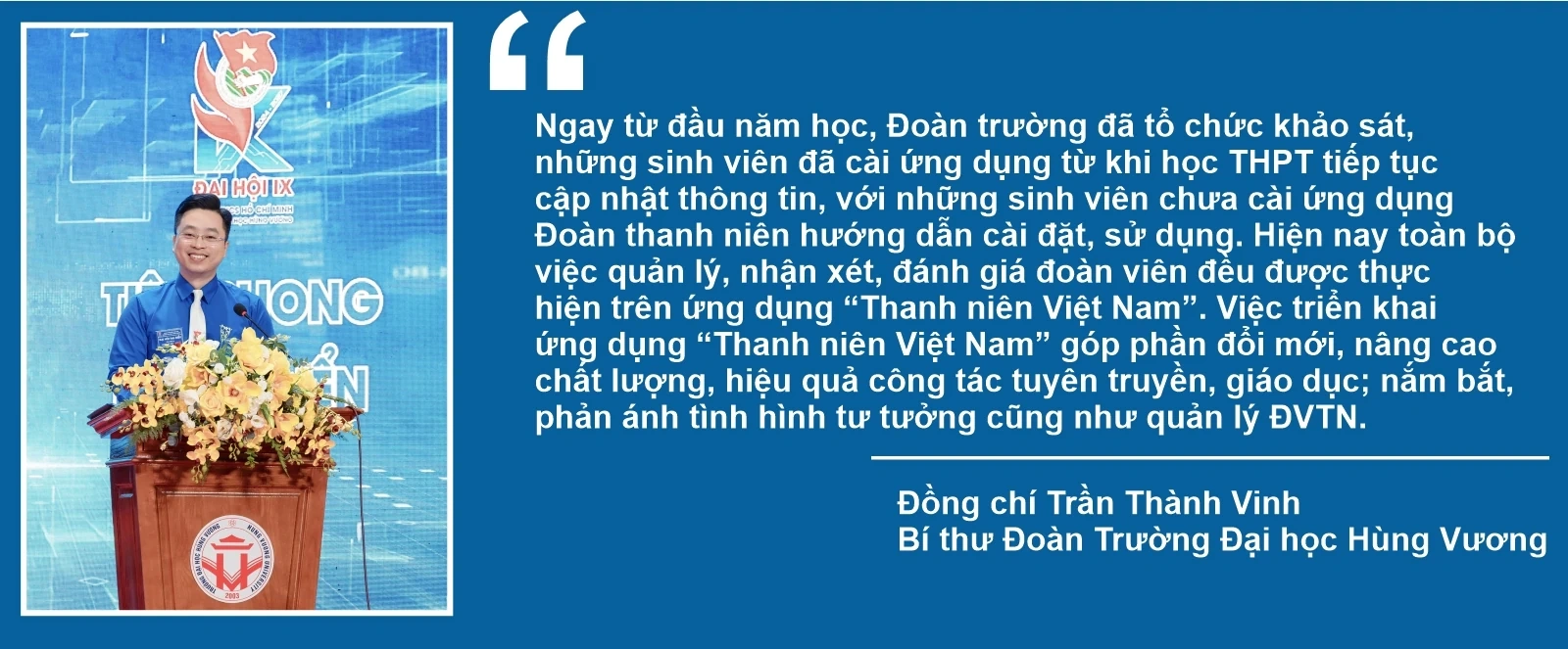 Nghị quyết của Đảng, hành động của Đoàn