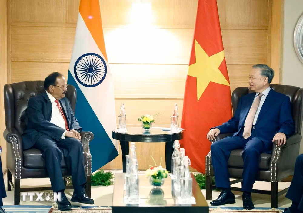 Tổng Bí thư, Chủ tịch nước Tô Lâm tiếp Cố vấn An ninh Quốc gia Ấn Độ Ajit Doval