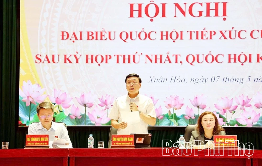 Đại biểu Quốc hội tỉnh tiếp xúc cử tri tại 5 xã, phường: Xuân Hòa, Phúc Yên, Bình Nguyên, Bình Xuyên, Bình Tuyền