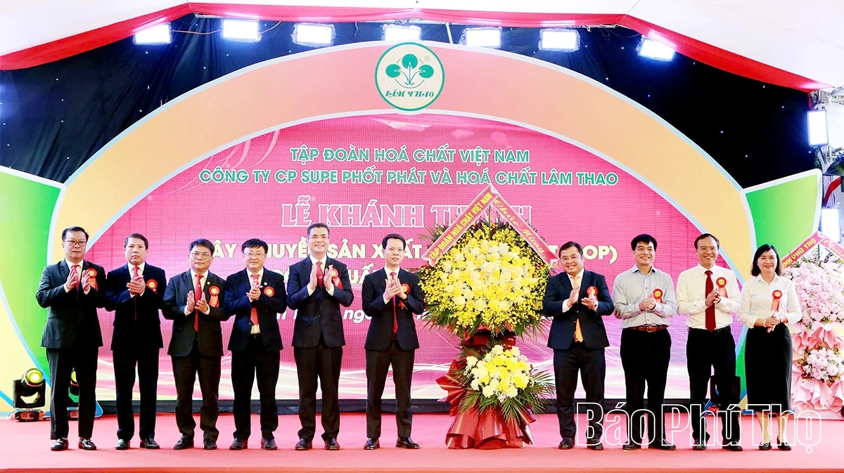 Supe Lâm Thao khánh thành Dây chuyền sản xuất Kali Sunphat (SOP)