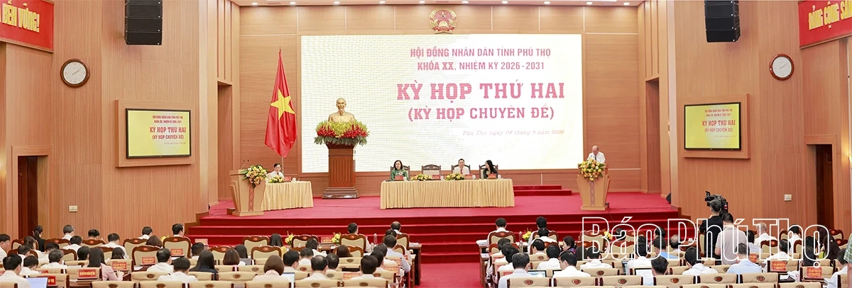 Khai mạc Kỳ họp thứ Hai (kỳ họp chuyên đề), HĐND tỉnh Phú Thọ nhiệm kỳ 2026 - 2031
