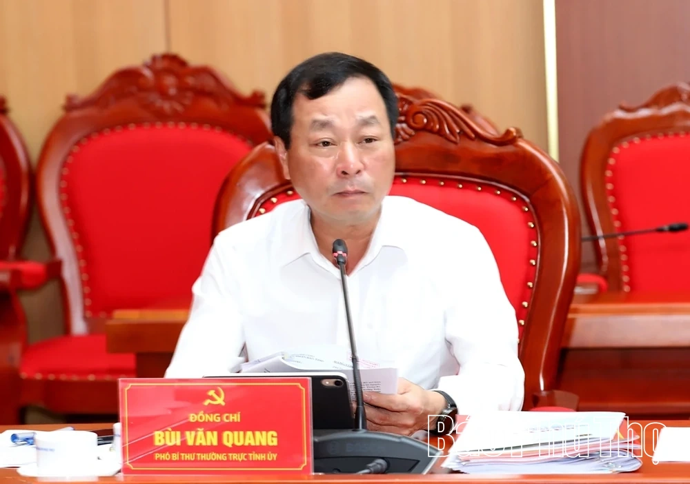 Ban Thường vụ Tỉnh ủy cho ý kiến vào chủ trương quy hoạch và đầu tư một số công trình, dự án