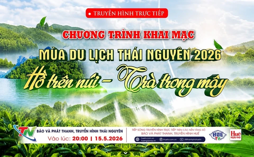 Trực tiếp: Khai mạc Mùa du lịch tỉnh Thái Nguyên năm 2026