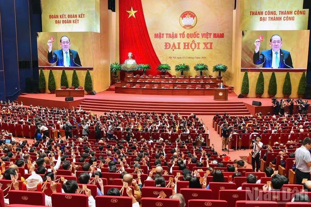 Phiên làm việc thứ nhất Đại hội đại biểu toàn quốc Mặt trận Tổ quốc Việt Nam lần thứ XI